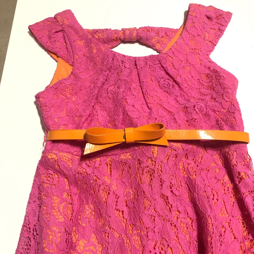 Lace Belted Dress (7)